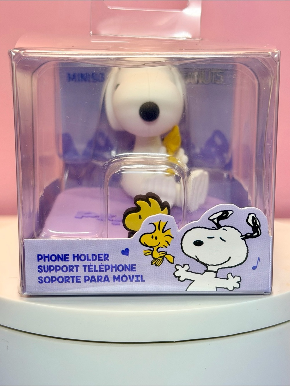 Snoopy & Woodstock White Phone Holder - Official Character Stand